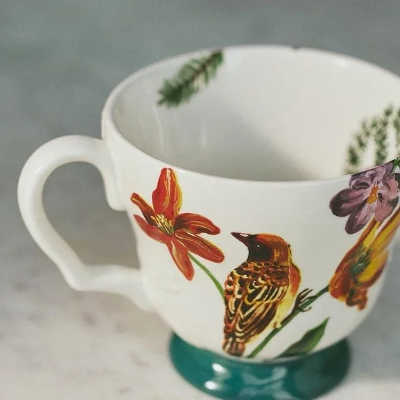 NWT Anthropologie Nathalie Lete Marias Bird Mug - Picture 2 of 4